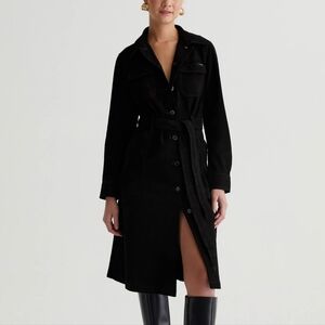 NWT AG Jeans Italian Suede Trench Dress/Jacket Small